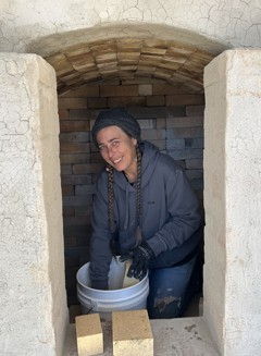 kat in the GullyGama kiln